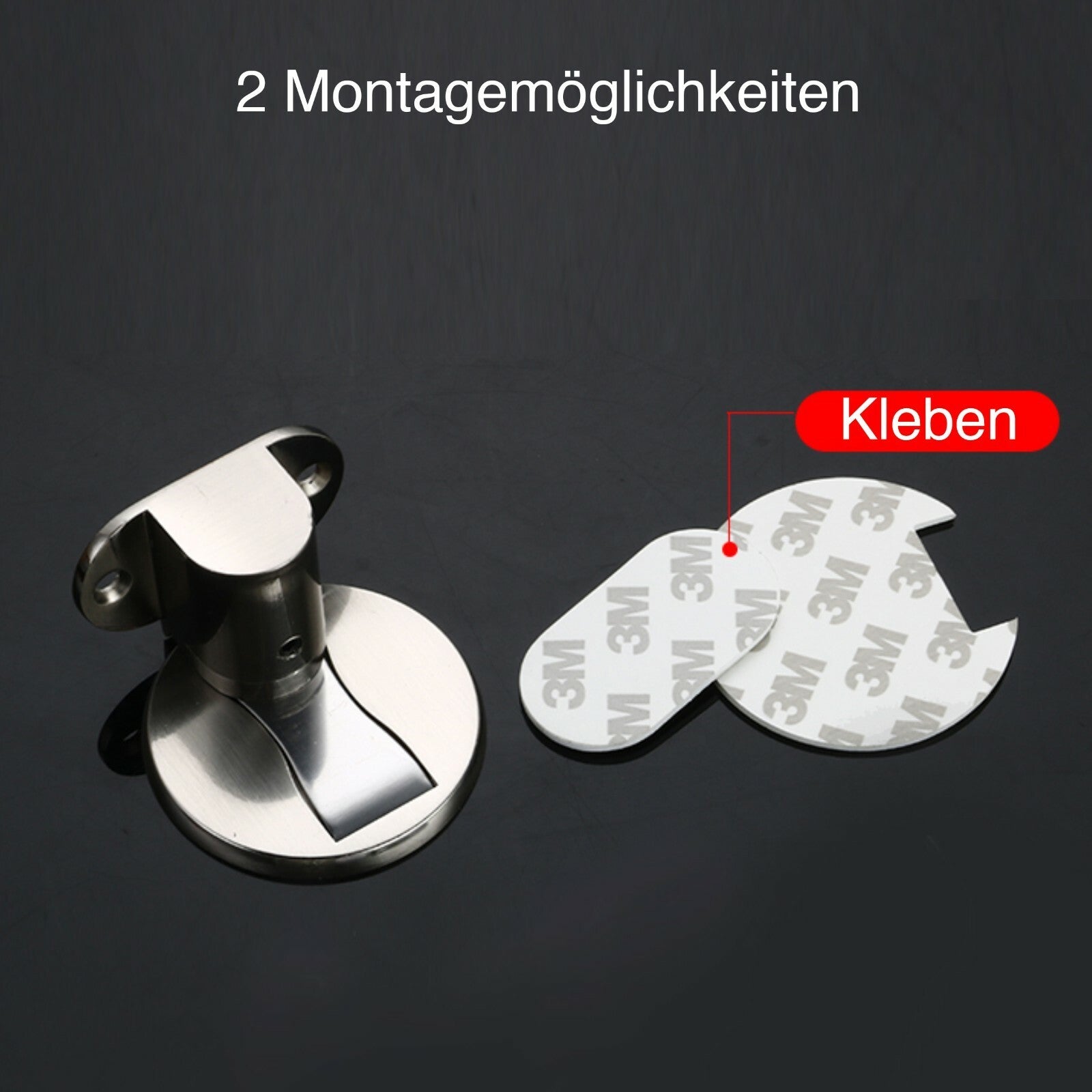 Magnetic Door Stop Wall Floor Mounted Stainless Steel Stopper Holder Catch