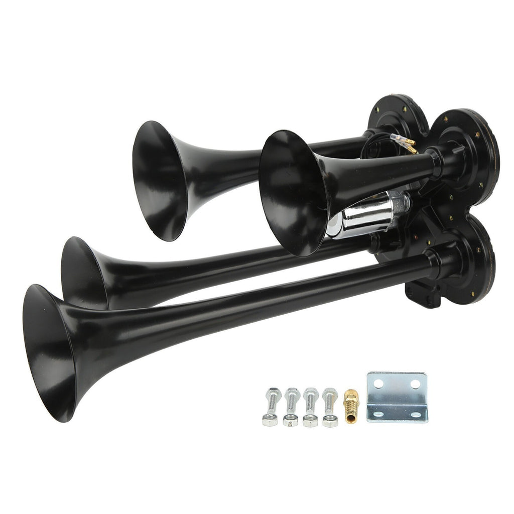 4 Trumpet Train horn kit Truck/UTV/ Impact Drill Train Horn 150DB