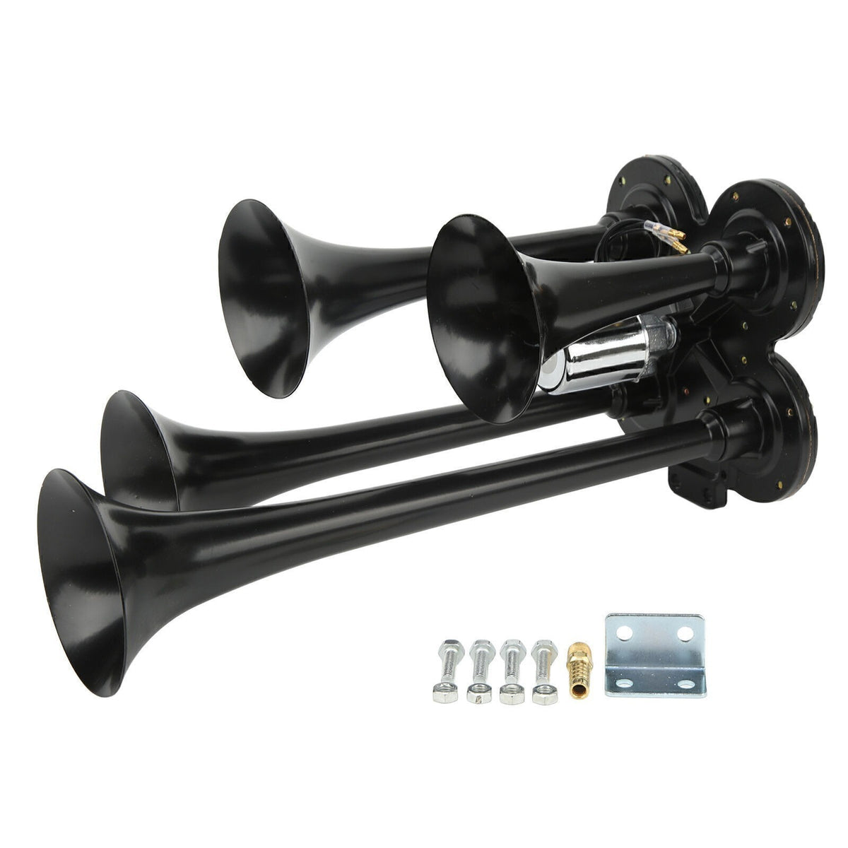 4 Trumpet Train horn kit Truck/UTV/ Impact Drill Train Horn 150DB