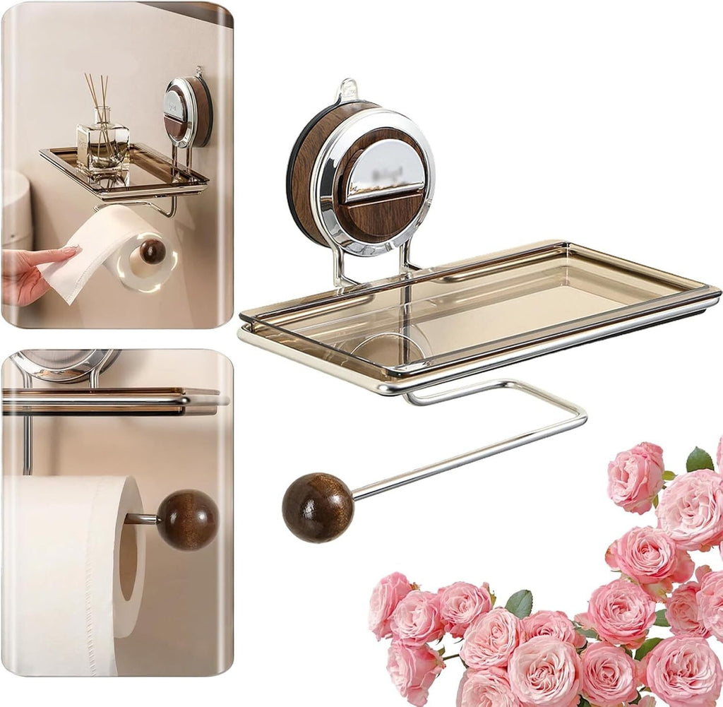 Raidley StickStrong Suction Toilet Paper Holder – No Drilling