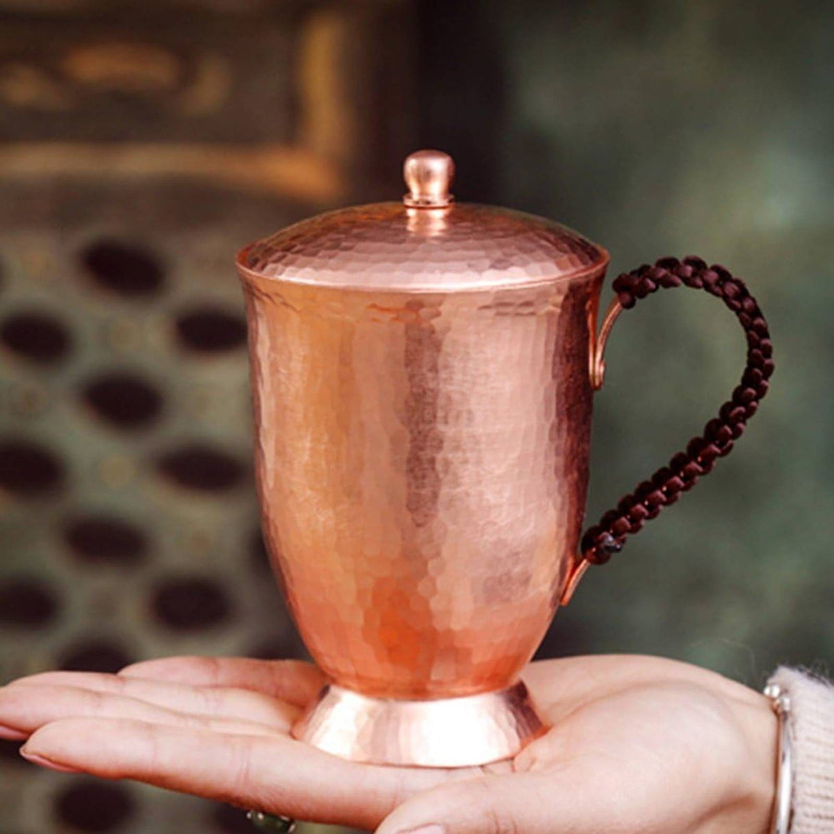 Copper Beer Mug Handmade Copper Mug Long-Lasting for Tea Time