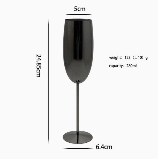Champagne Cocktail Glasses Goblet Wine Cup 304 Stainless Steel 280ml Bar Pub.*