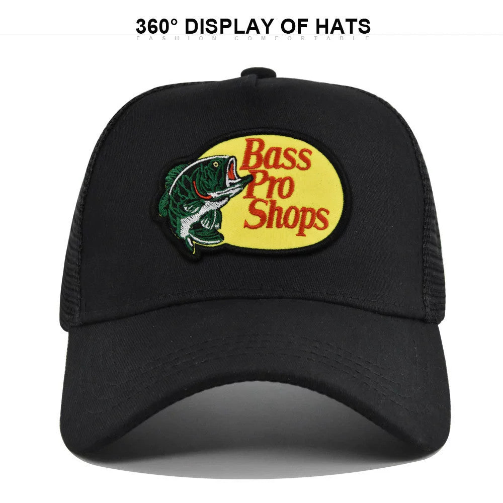 Baseball Trucker Mesh Cap Adjustable for SnapBack Bass Pro Shops Hat Outdoor