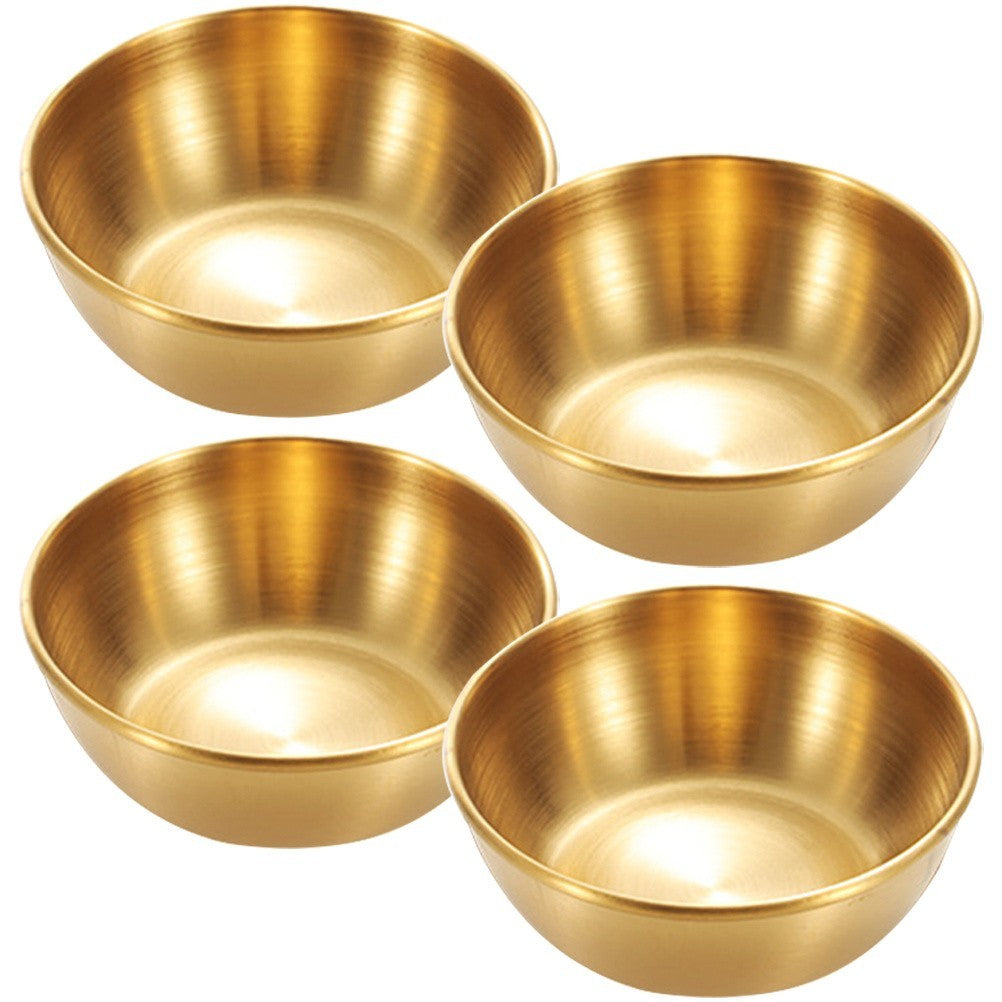4 Pcs Stainless Steel Ingredient Bowls Metal Small Bowls for Kitchen