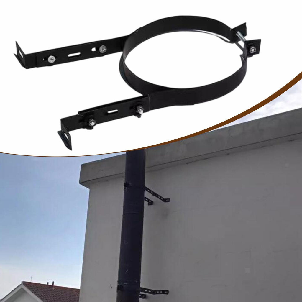 Chimney Pipe Bracket  Pipe Hanger to Install, , Portable Chimney Flue Clamp Wall