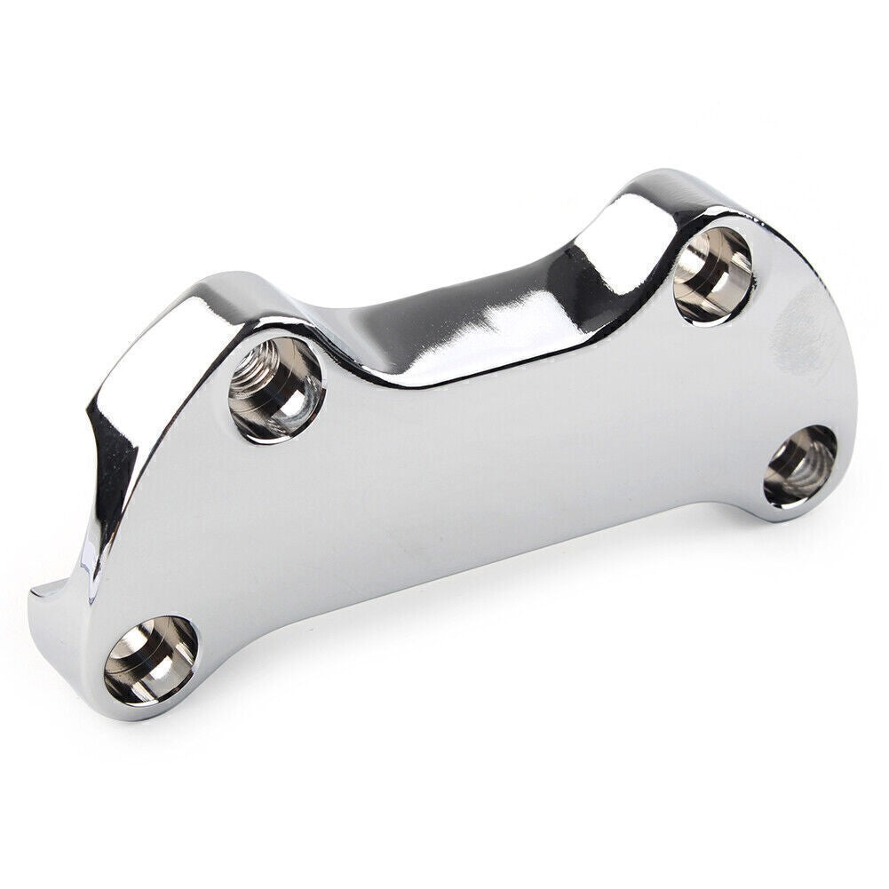 Smooth Handlebar Riser Top Clamp Chrome for motorcycle Model (MT446-001)