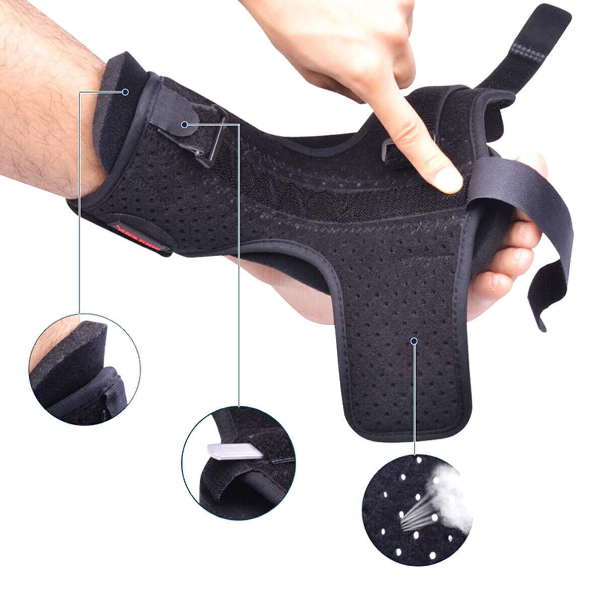 2*Adjustable Plantar Fasciitis Night Splint Brace Foot Drop Orthotic Injury