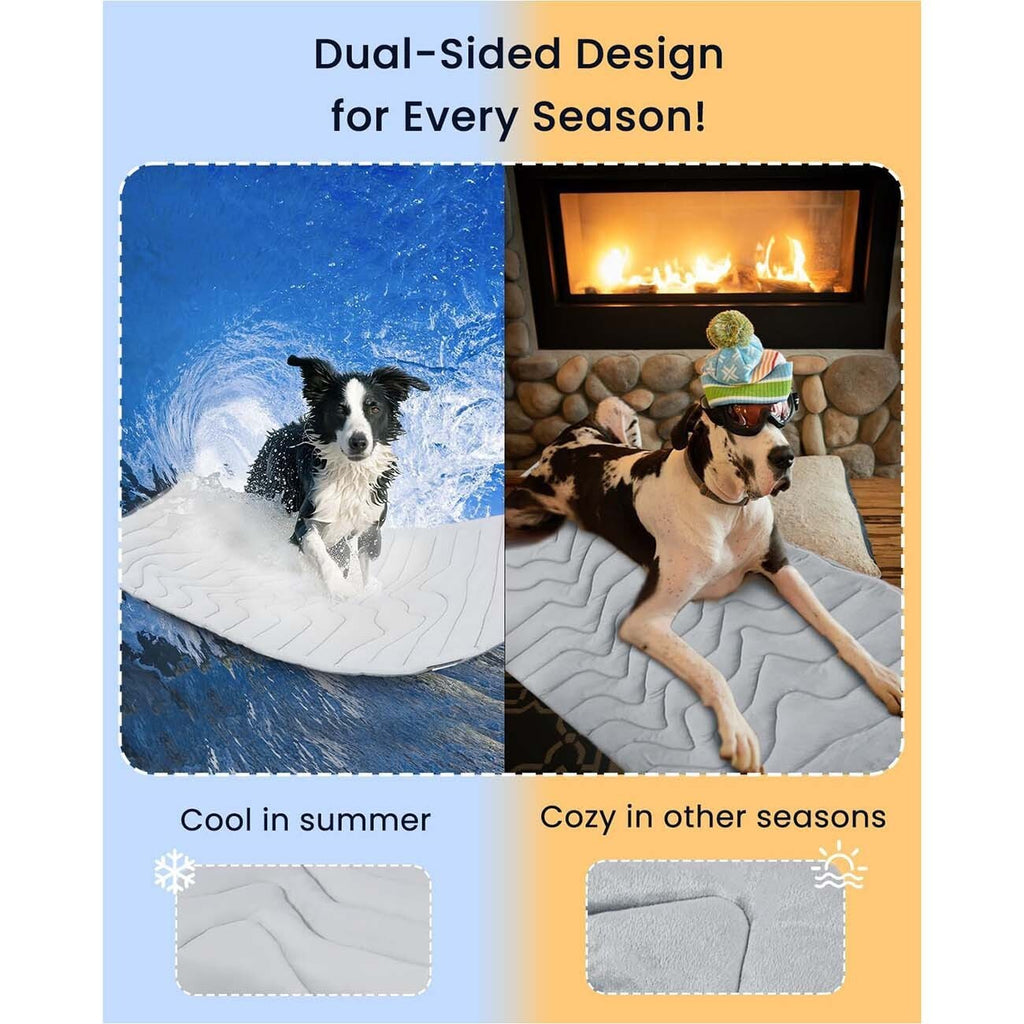 *Dog Cooling Mat, Cool-Touch Ice Silk Pet Cooling Pad for Dogs and Cats.*