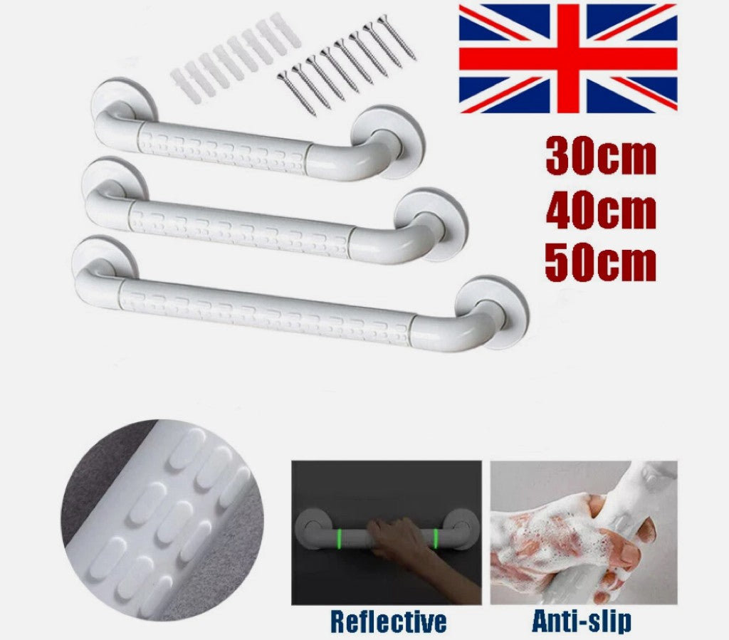 Bathroom Grip Shower Tub Grab Bar Safe Handle Handrail Rail Disabled 30/40/50cm