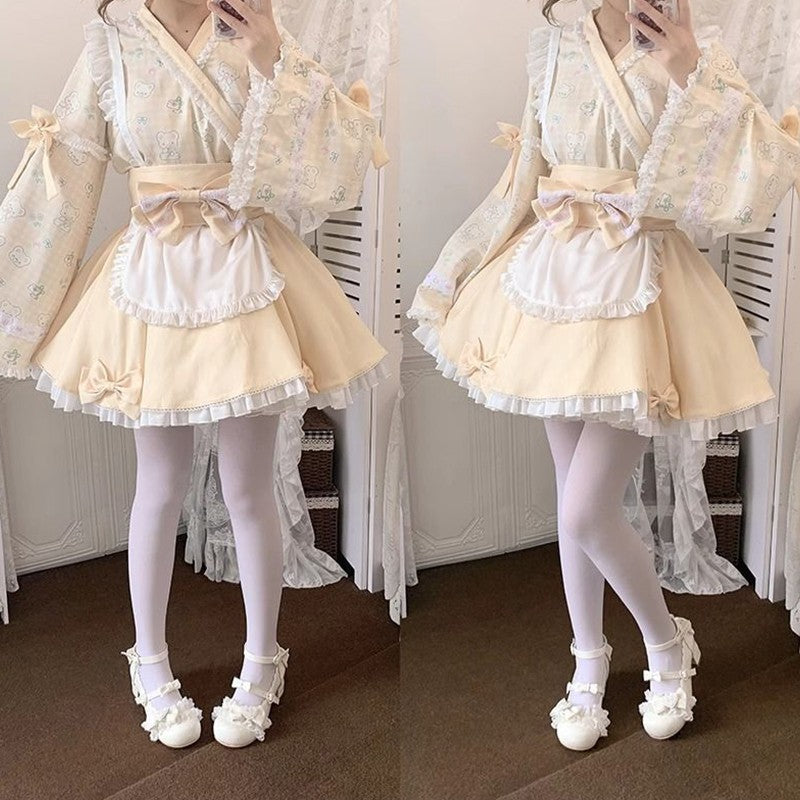 35-40 Sweet Lolita Mary Jane Shoes Cute Round Toe Heel Comfort Casual Non-Slip