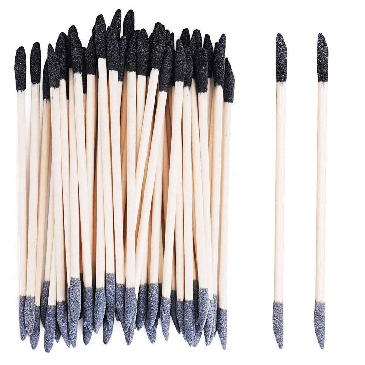 50 Count Sanding Sticks Dual Head 150 Black 280 Gray for Smoothing Small Spots