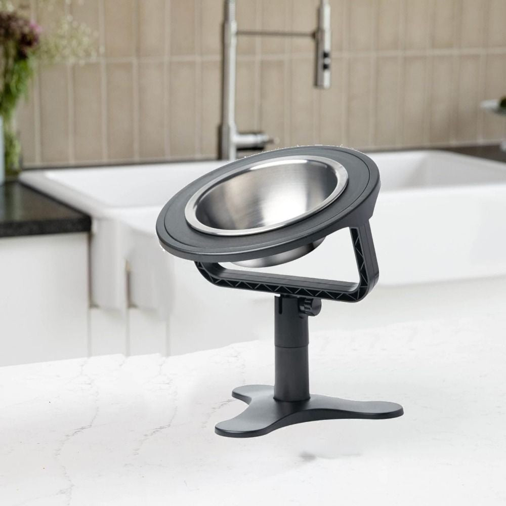 Elevated Dogs Bowl Large Size Height Adjustable Non-Slip Raised Metal Stands UK