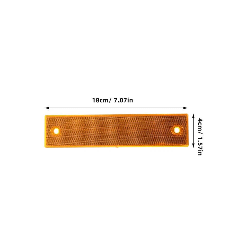 6X Acrylic Reflective Sign Post Panels Road Markers for Driveway Parking Safety