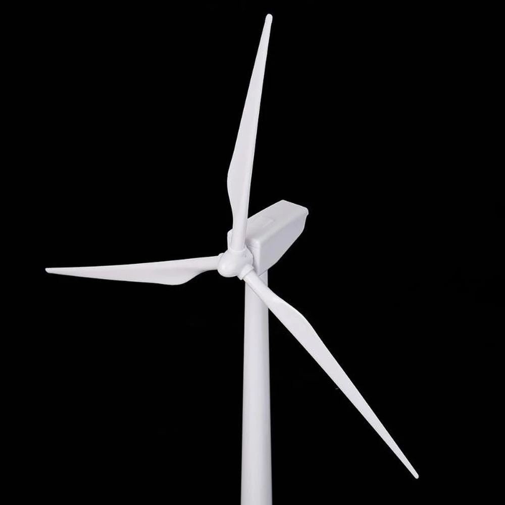 Model Solar Powered Windmill Wind Turbine Desktop Farm Decor Science Toy