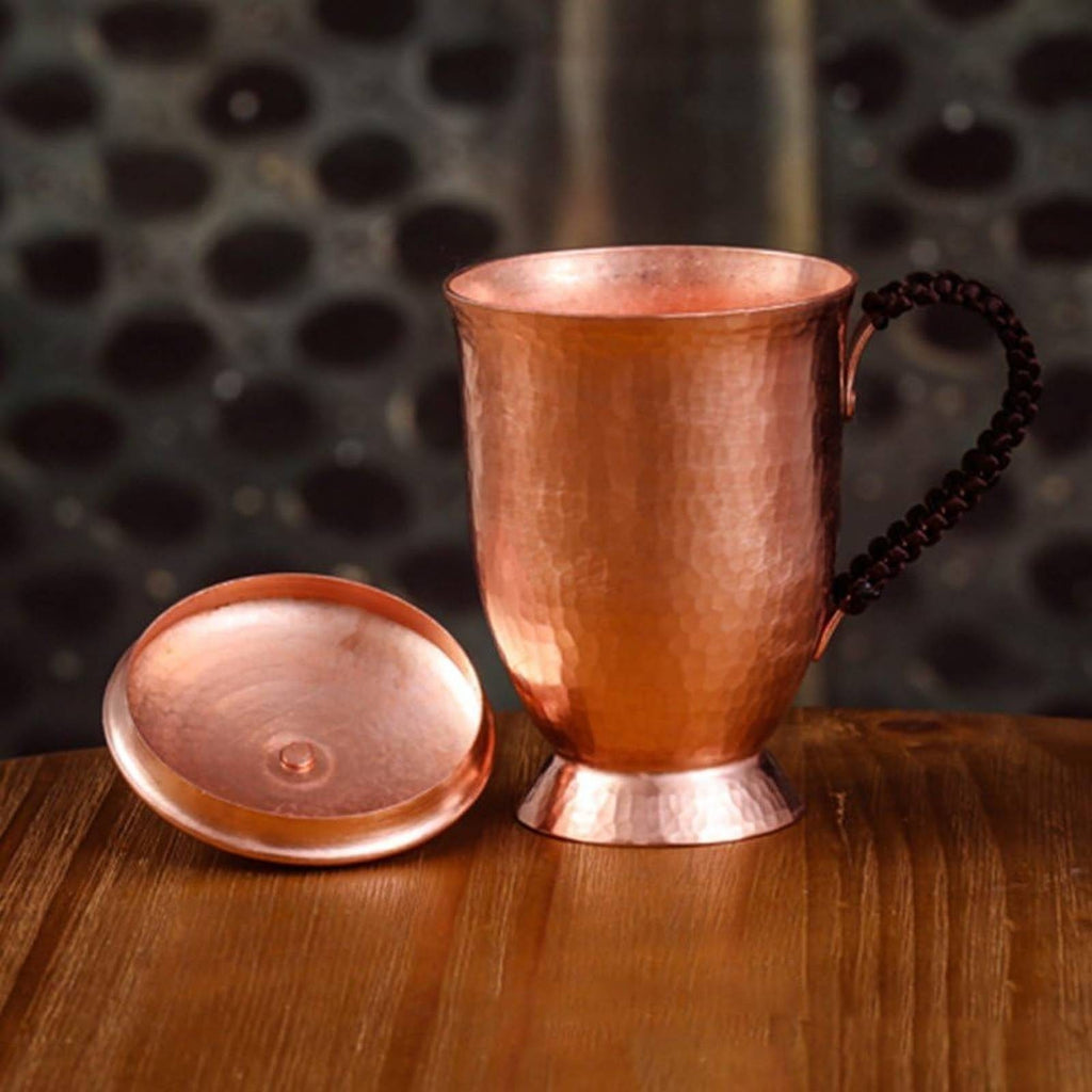 Copper Beer Mug Handmade Copper Mug Long-Lasting for Tea Time