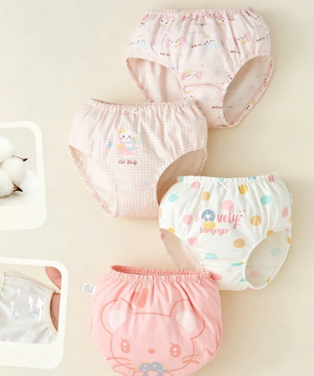 Baby Kids Waterproof Reusable Cotton Infant Potty Training Pants Nappy Children