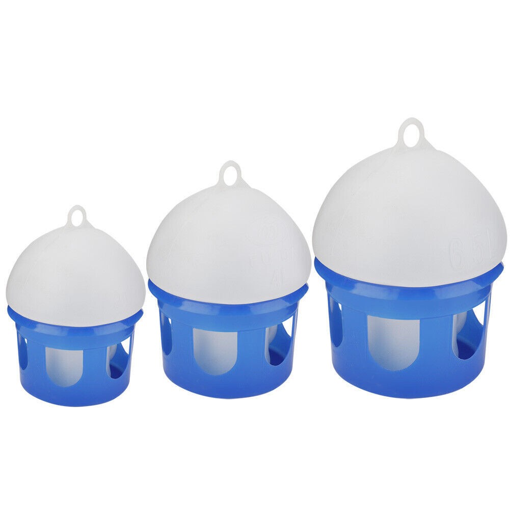 4.5/6/8L Automatic Bird Pigeon Feeder Water Drinker Dispenser Waterer Tools