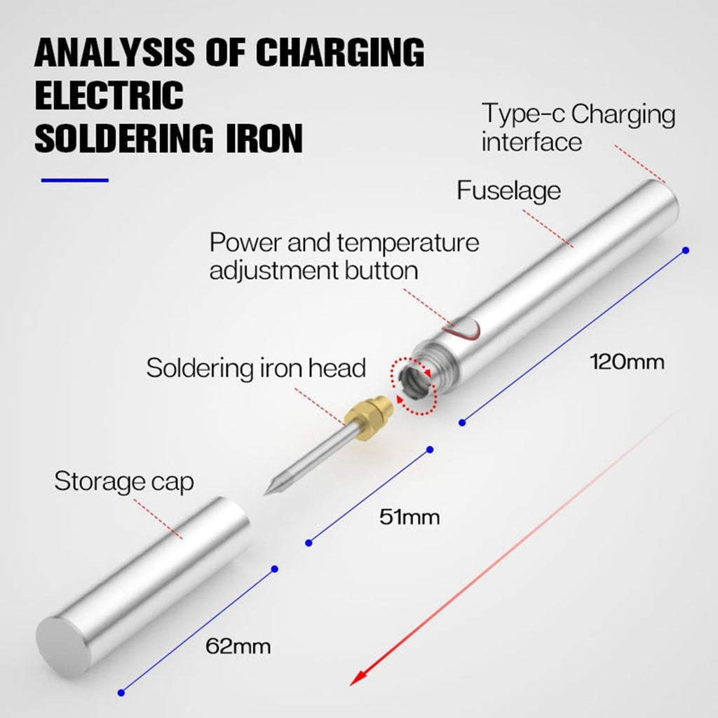 Electric Soldering Iron Manual Solder Iron for Jewelry Electronics Electric