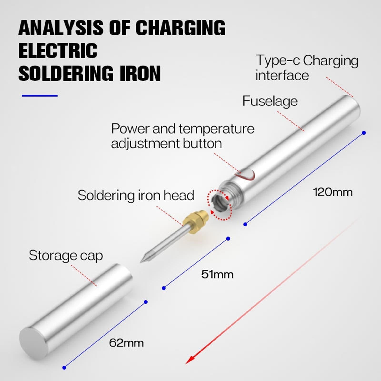 Electric Soldering Iron Manual Solder Iron for Jewelry Electronics Electric