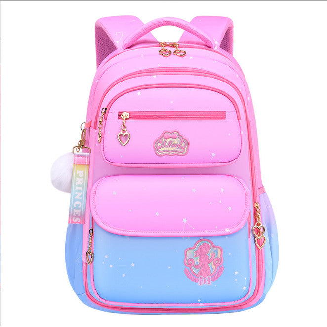 Kids Girls School Backpack Pink Cute Waterproof Bag Primary Teen Child Schoolbag