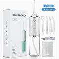 Cordless Dental Water Flosser with Jet 4 Tips Floss Oral Cleaner Irrigator Teeth
