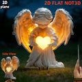 Angel For Grave Weatherproof Solar Angel Garden Statue Grave Home Decor