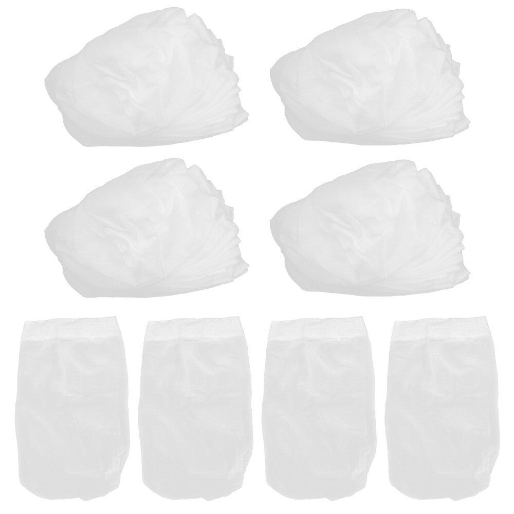 30Pcs Pool Skimmer Socks Elastic Swimming Pool Garbage Filter Bag White