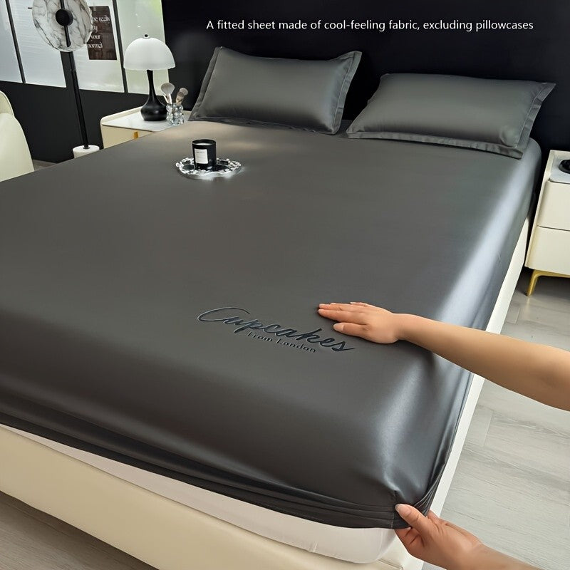 Ice Cooling Fitted Sheet Set With Pillowcases Elastic Mattress Cover Home Sheet