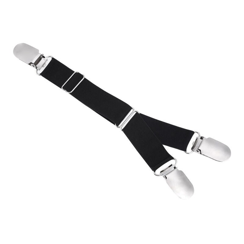 Adjustable Y Shape Garter Belt Suspender Straps Metal Clip Holders For Stockings