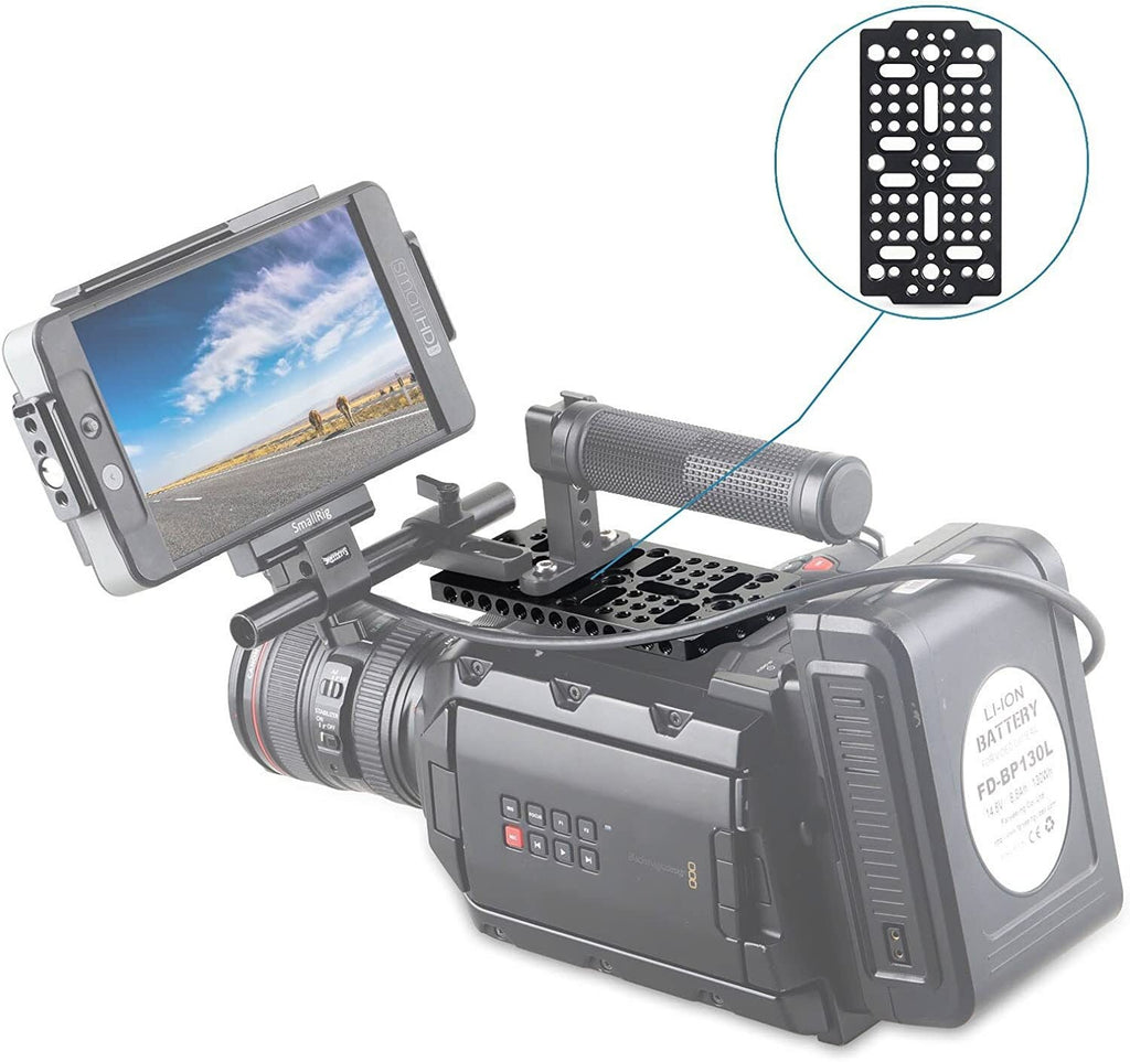 SmallRig Cheese Plate W/ 1/4 & 3/8 Threads, Switching Mounting Plate for Camera