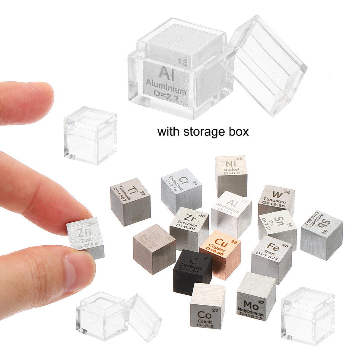 10mm Tungsten Cube, High Density Element Metal Cube