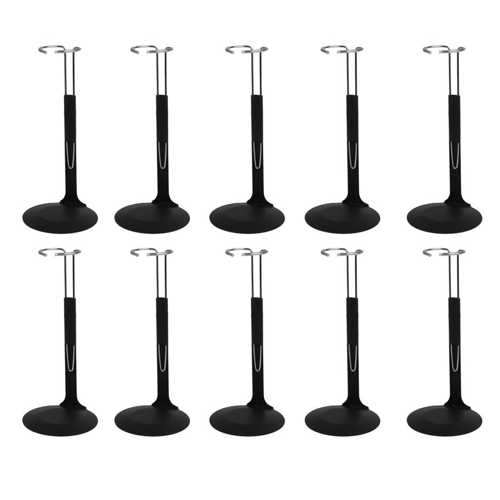 10pcs Metal Action Man Stand Base Support Rack 1/6 for Dolls Show