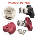 Insulated Battery Post Red & Black Single Stud Terminal for 12V Circuits