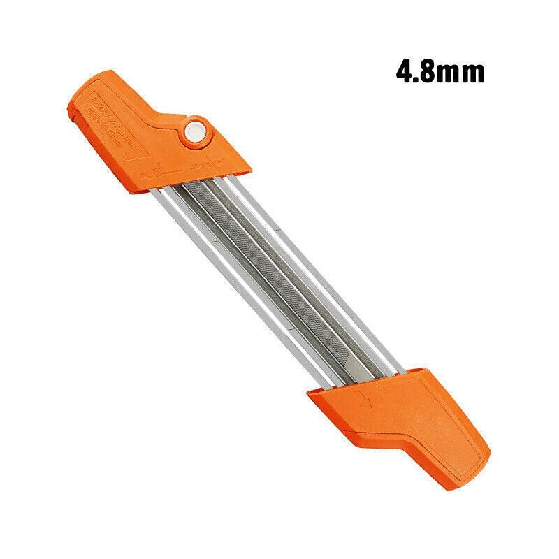 2 IN 1 Manual Easy Chainsaw File Sharpener 4.8mm For Stihl 0.325''Chain UK