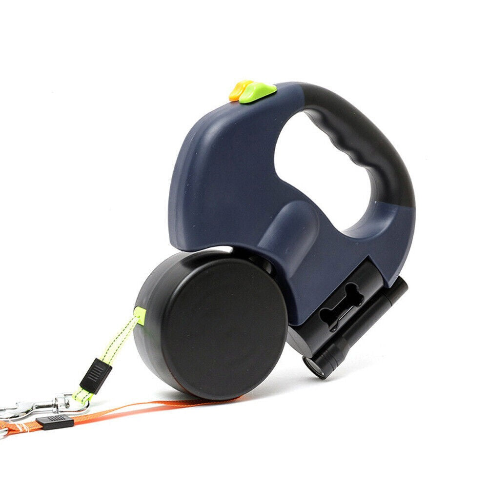 Retractable Lead Leash Double Tangle Dual Doggie 2 Dog 50 Pounds For Pet Dog UK