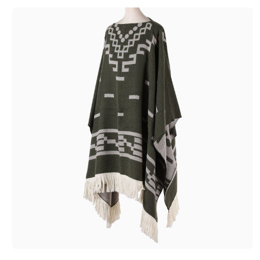 Eastwood Western Cowboy Poncho Serape replica handmade of faux-alpaca wool