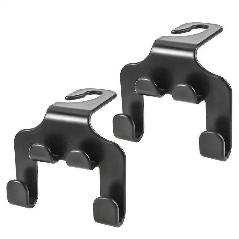 2PCS Universal Car Headrest Hook Phone Holder Back Seat Hanger Storage Organizer