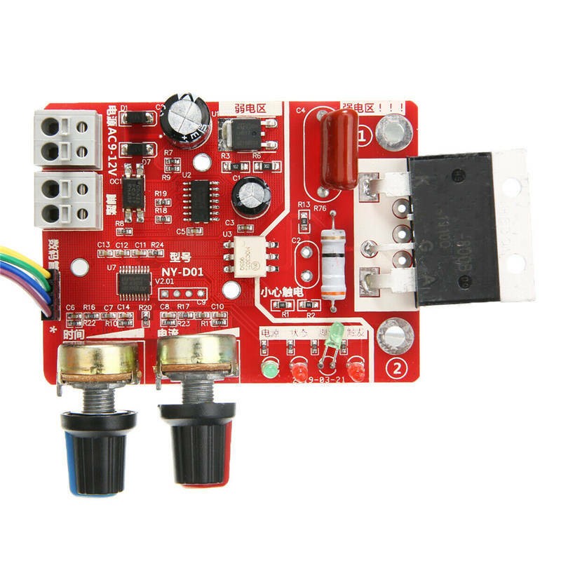 NY-D01 100A Digital Spot Welder Machine Control Panel Circuit Board Welding