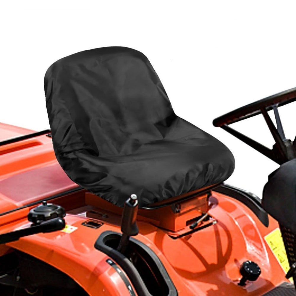 Waterproof Tractor Seat Cover for Riding Lawn Mower 50 by 39 by 35 cm Black