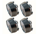 4x For Wheel Center Cap Universal Rim Chrome Hub Cap 60mm No Logo Silver Base