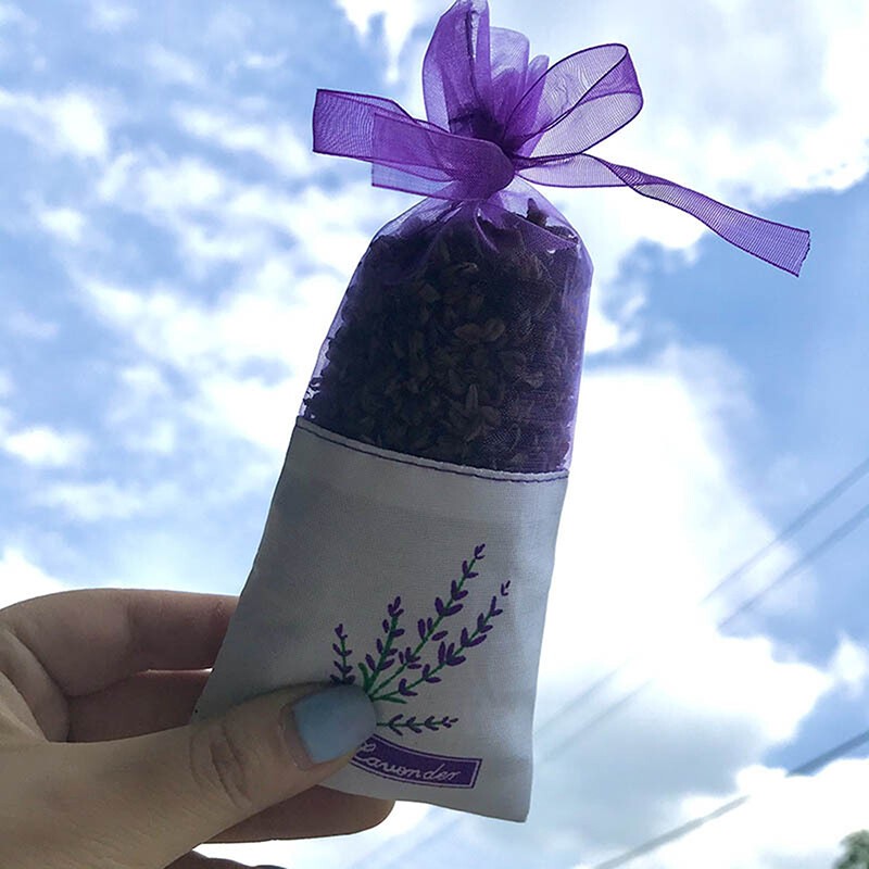 40* Lavender Empty Sachet Bag Fragrance Pouch Purse for Storage Spice Portable