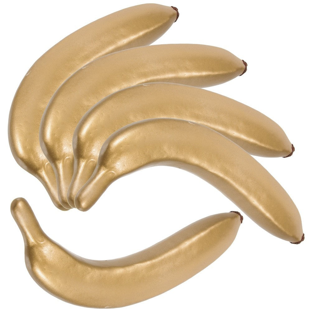 5 Pcs Tropical Party Decorations Banana Artificial Food Props Decorative Fruit