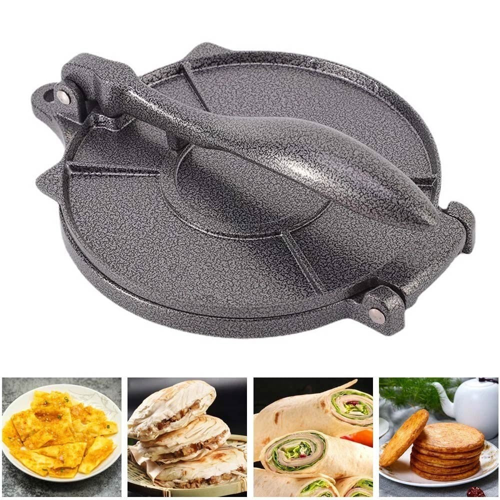 8''aluminium alloy Heavy Duty Tortilla Press Maker Restaurant Corn Maker Tool