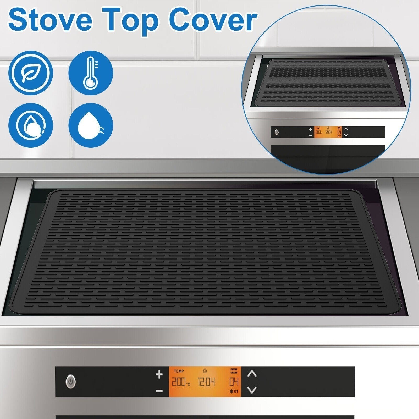 70x50cm Heat Resistant Stove Cover Electric Induction Hob Protector Mat UK