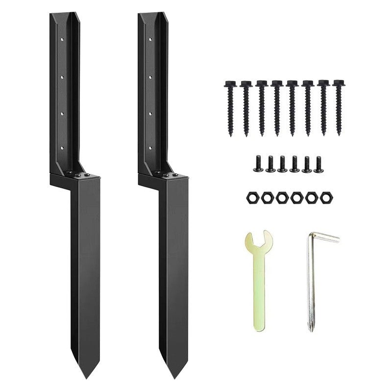 2X Fence Post Repair Kit Heavy Duty Fence Post Anchor Ground Spike Quick Fix uk
