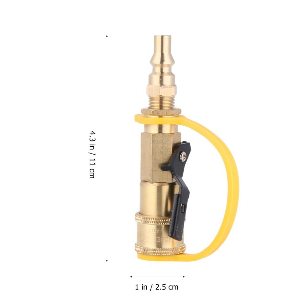 1/4 Inch Quick Gas Propane Ball Quick Regulator Connector for Outdoor Picnic BBQ