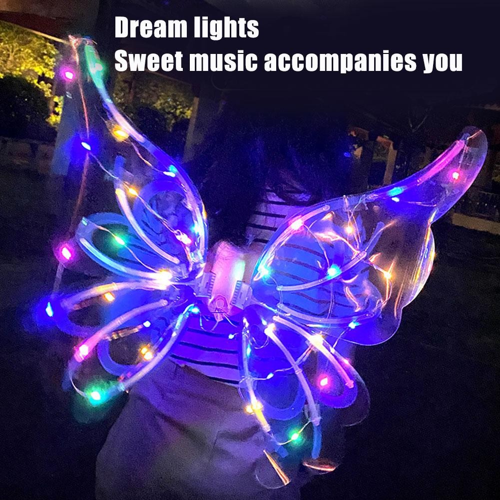Electric Angel Wing Flapping Butterfly Wing LED Fairy Wing Costume for Kid