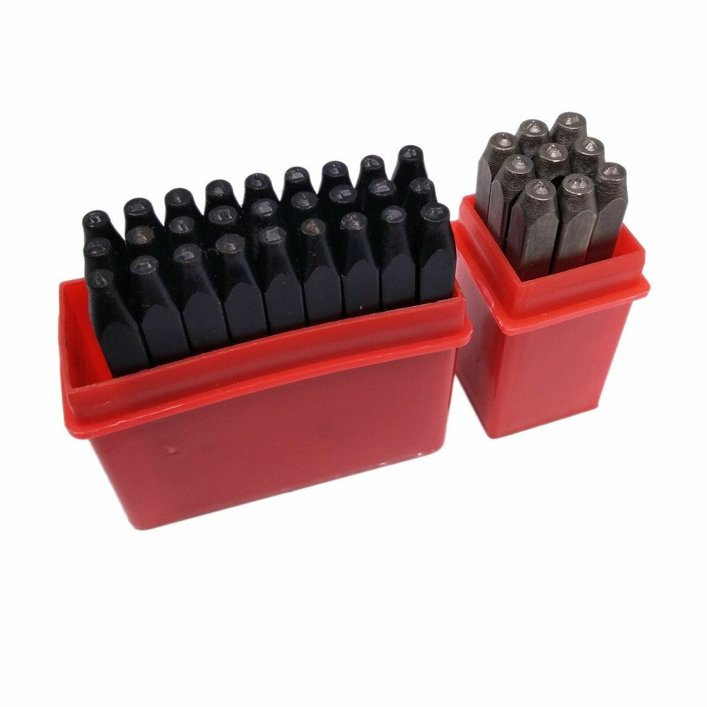 36pcs Number Letter Metal Punch Set Alphabet Mark Steel Stamp Craft Tool UK 🔥