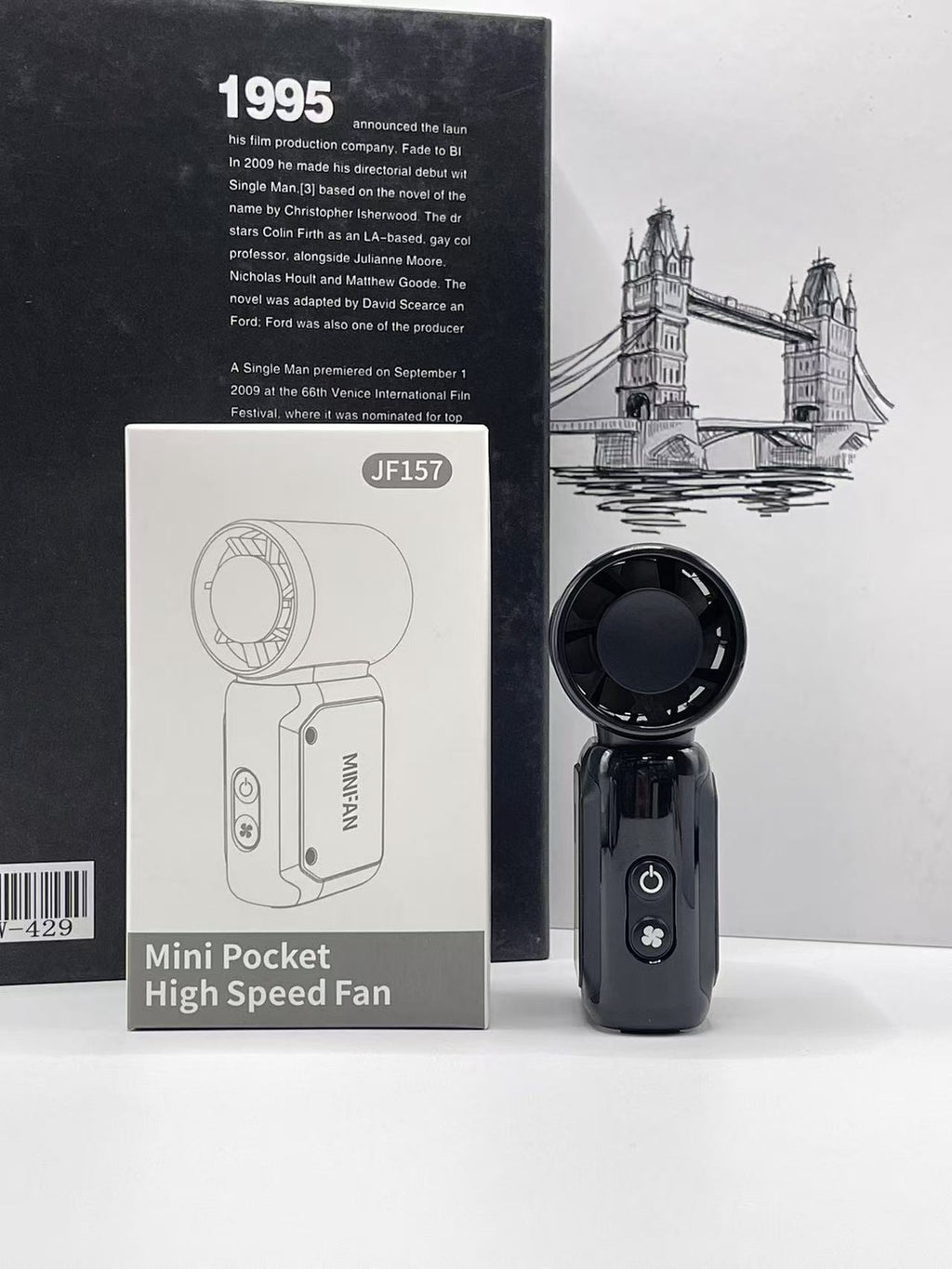 Handheld Fan with Ice Cooler, Folding Desk Fan Mini Personal Cooling Fan Gifts
