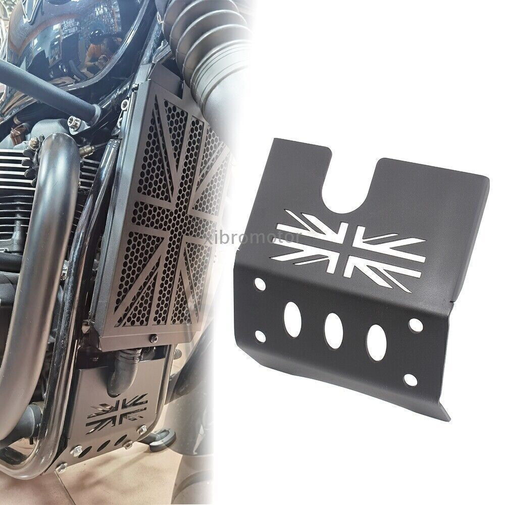 Engine Protector Guard Cover Skid Plate For Triumph Bonneville Bobber T100 17UP